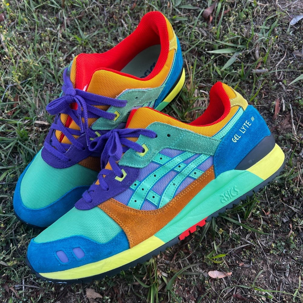 CLEAN Asics size 13 Mens Gel Lyte III 3 OG Day Lyte Multicolor shoes